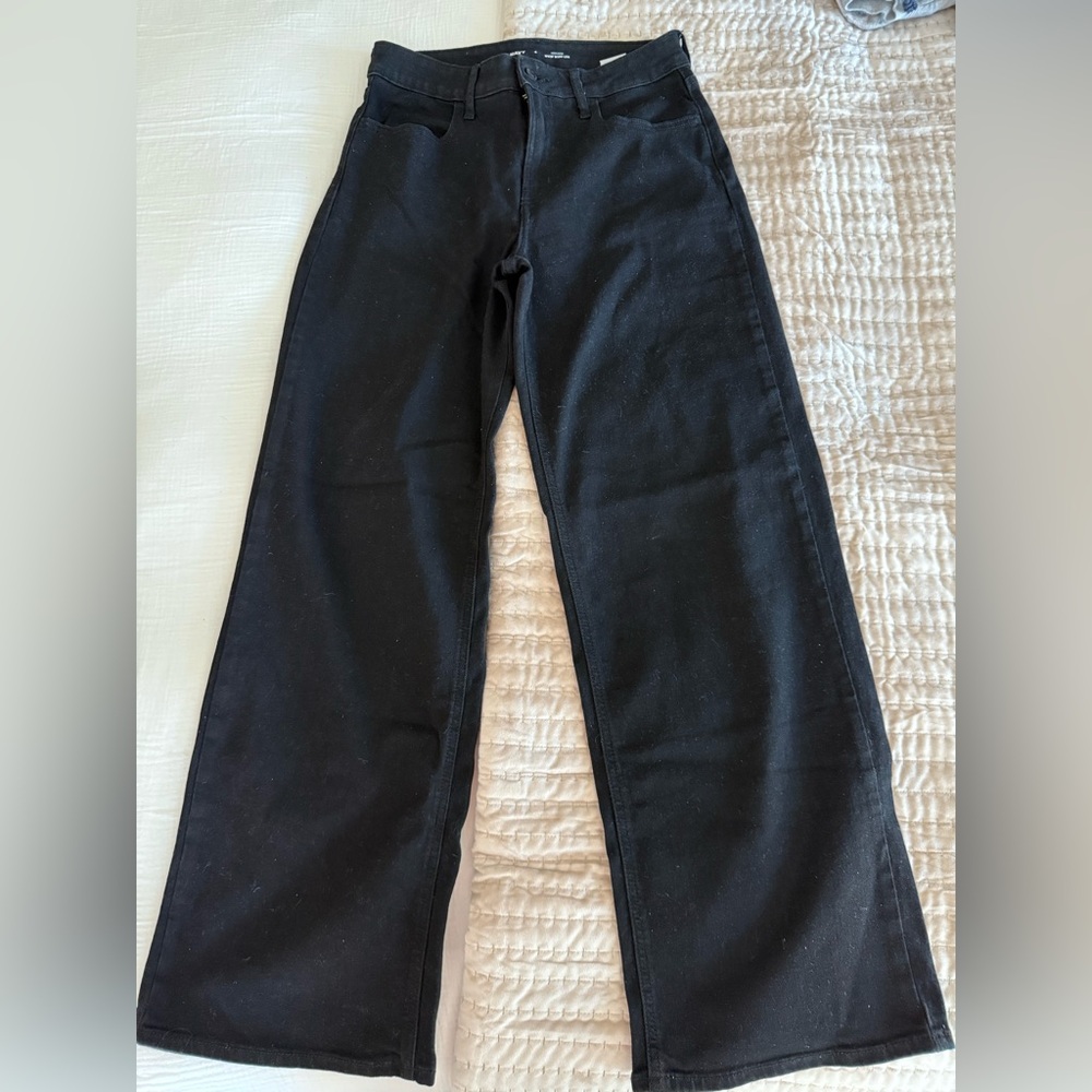 Old Navy Black Wide-Leg Jeans